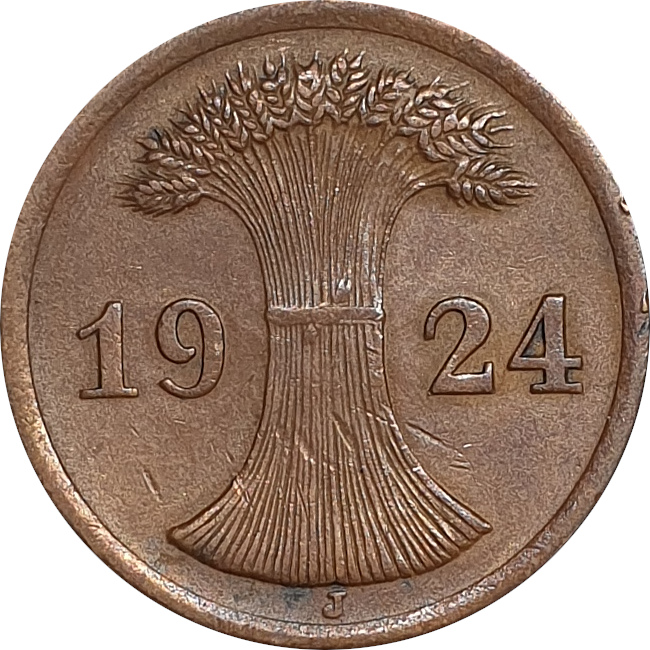 2 pfennig -  Bunch of wheat - Renten