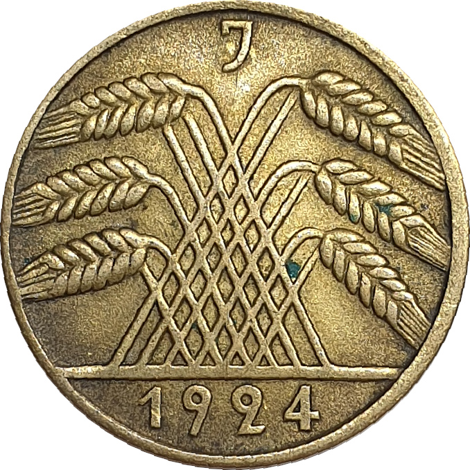 10 pfennig - Épis de blé - Renten