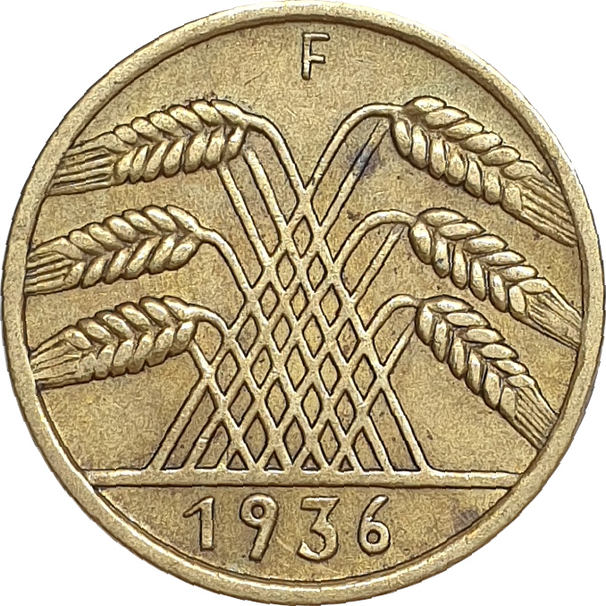 10 pfennig - Épis de blé - Reisch