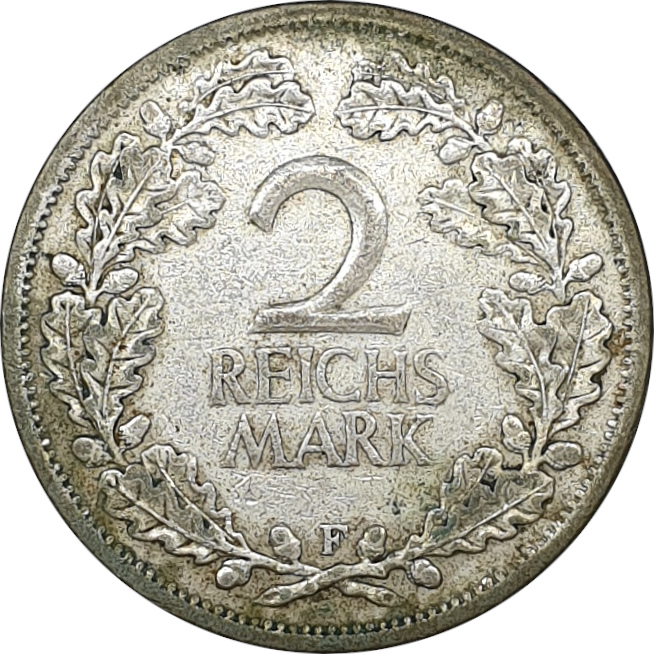 2 mark silver - Eagle with legend