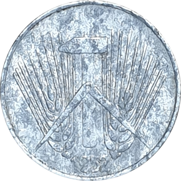 1 pfennig - Épis de blé