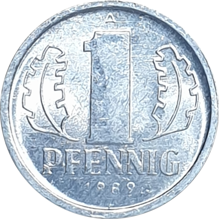 1 pfennig - Emblem - Small emblem