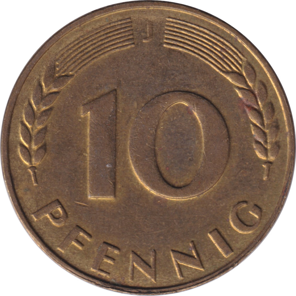 10 pfennig - Bank Deutscher Länder