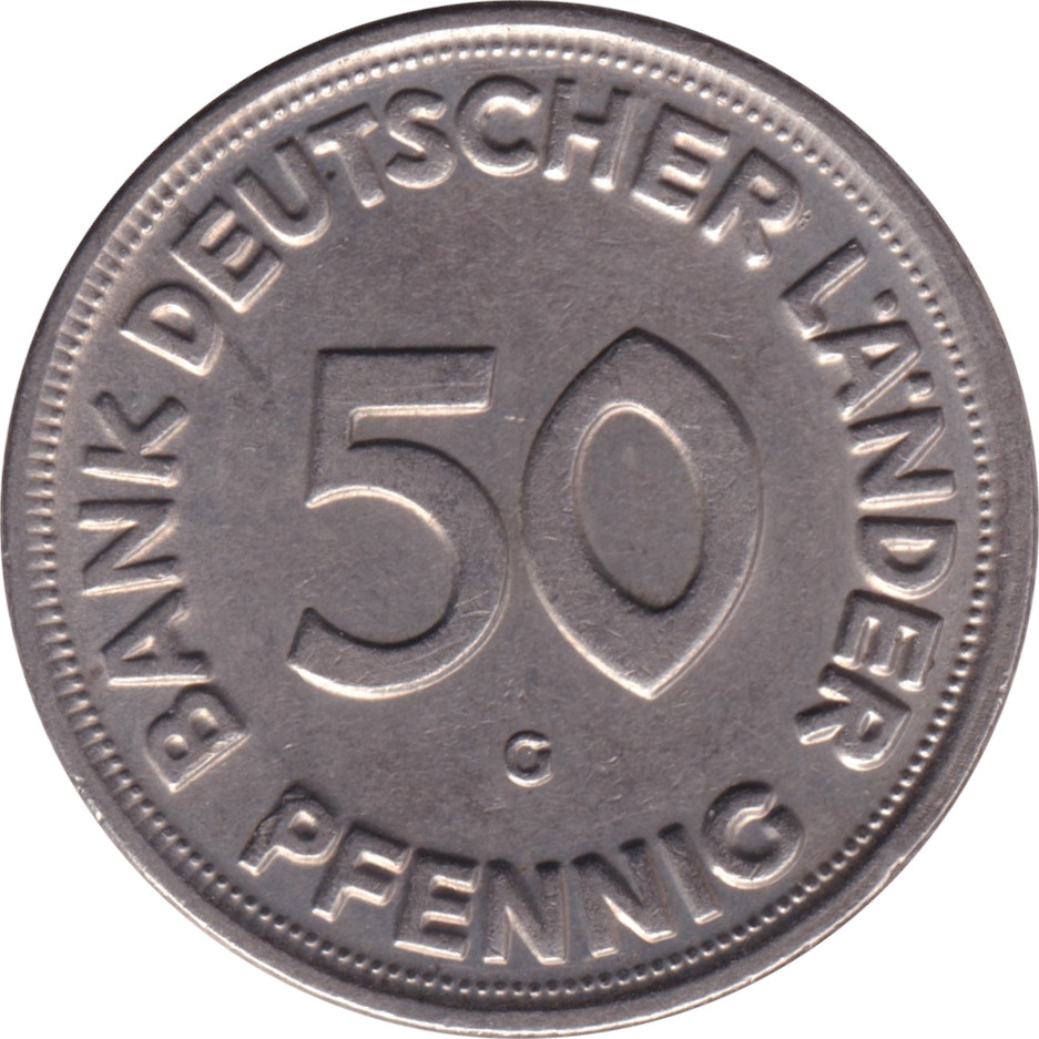 50 pfennig - Bank Deutscher Länder