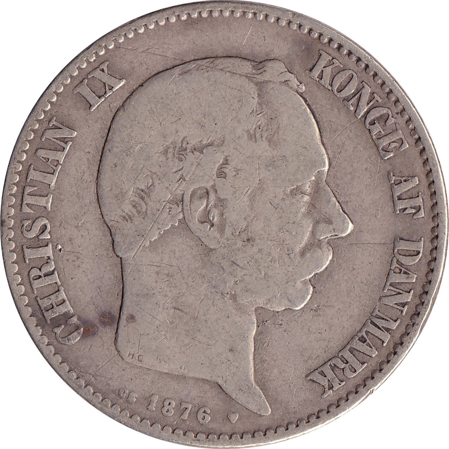 2 kroner silver - Christian IX