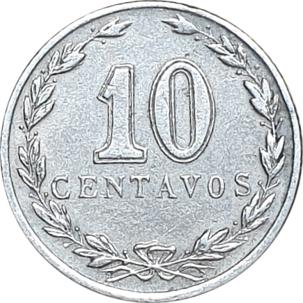 10 centavos - Tête de la Liberté