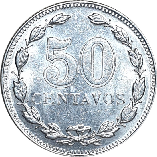 50 centavos - Tête de la Liberté