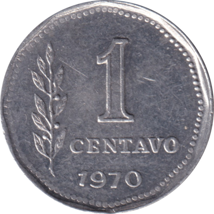 1 centavo - Tête de la Liberté - Branche de chêne