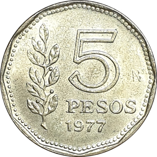 5 pesos - Amiral G. Brown - 200 years