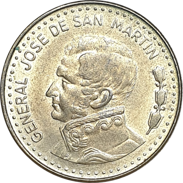 50 pesos - Jose de San Martin - Acier laitoné