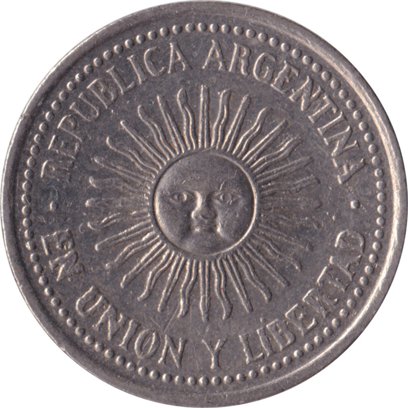 5 centavos - Sun - Cupronickel