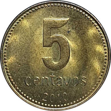 5 centavos - Soleil - Acier laitoné