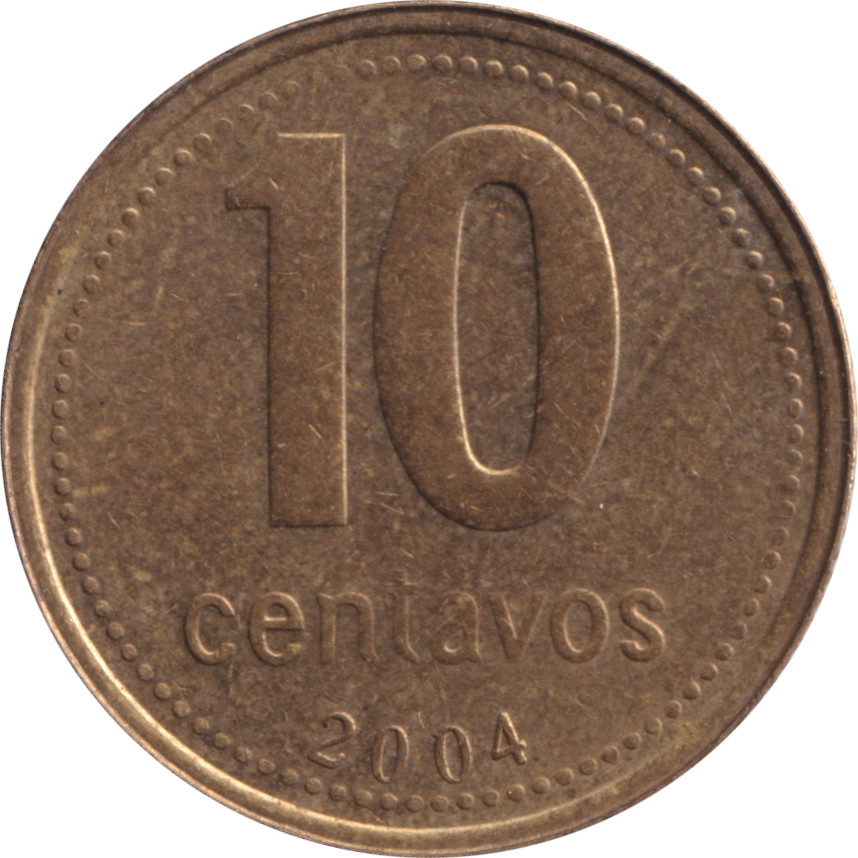 10 centavos - Armoiries - Cupro-aluminium