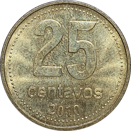 25 centavos - Hôtel de ville de Buenos Aires - Cupro-aluminium