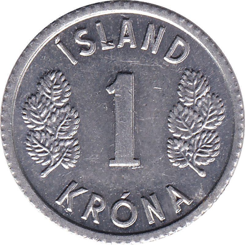 1 krona - Armoiries - Aluminium