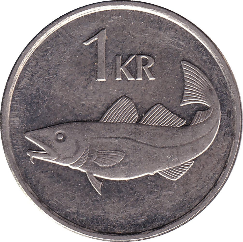 1 krona - Morue - Nickel plate