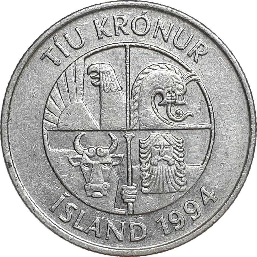 10 kronur - Maquereaux - Cupronickel