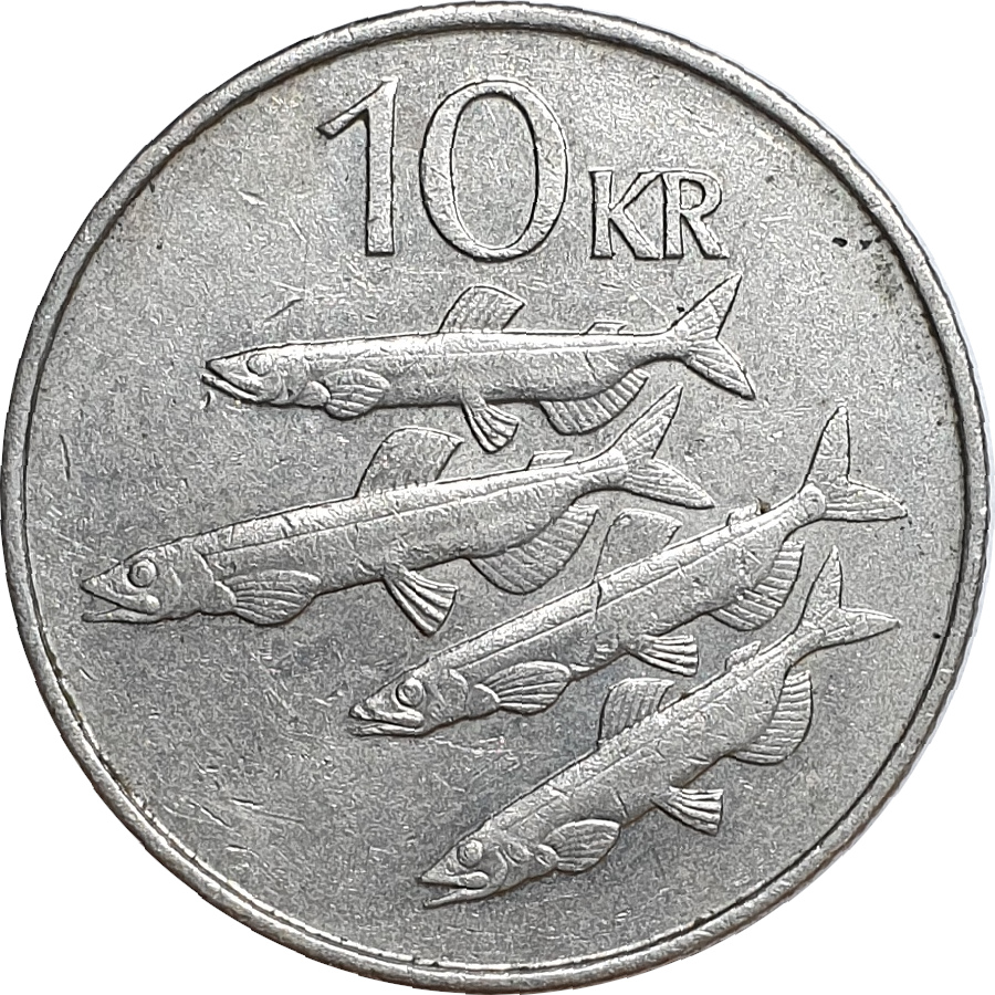 10 kronur - Maquereaux - Cupronickel