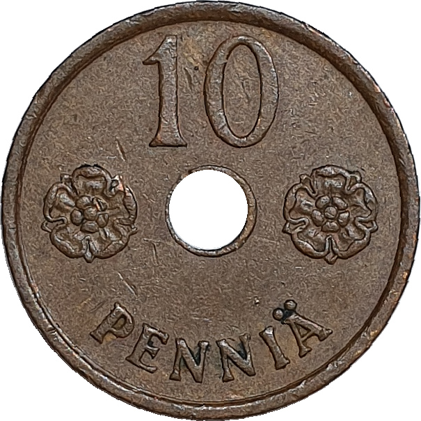 10 pennia - Rosette - Bronze