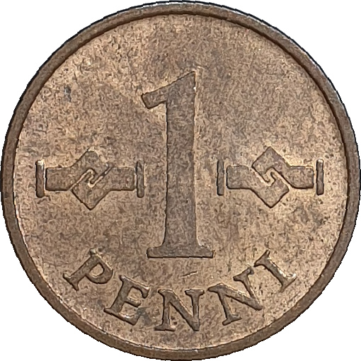 1 penni - Square - Bronze