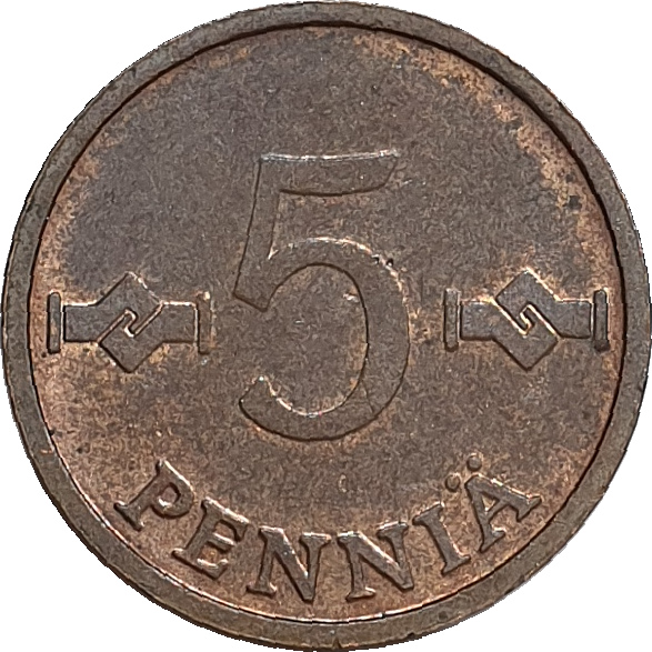 5 pennia - Carré - Bronze