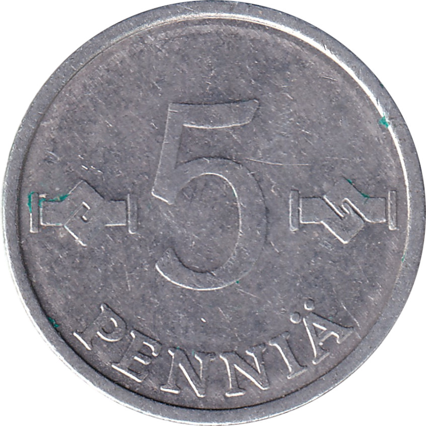 5 pennia - Carré - Aluminium