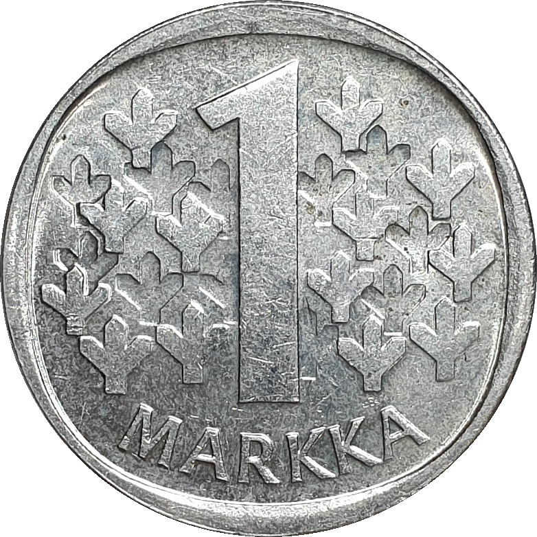 1 markka - Lion héraldique - Cupronickel