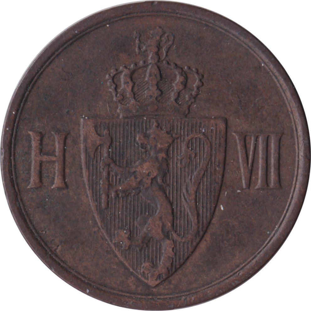 2 ore - Haakon VII - Blason - Type 1