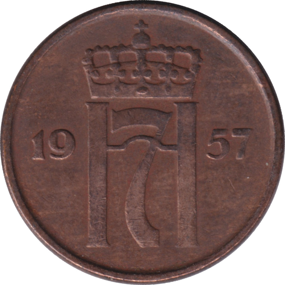 2 ore - Haakon VII - Monogramme - Type 2