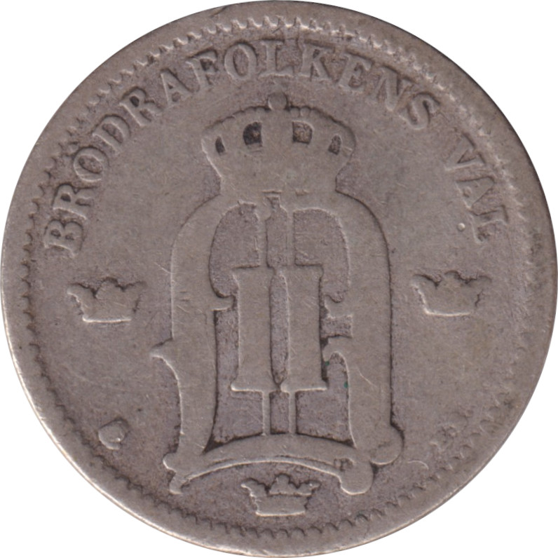 25 ore argent - Oscar II - Grand 25 - Premier monogramme