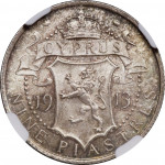 9 piastres silver - George V