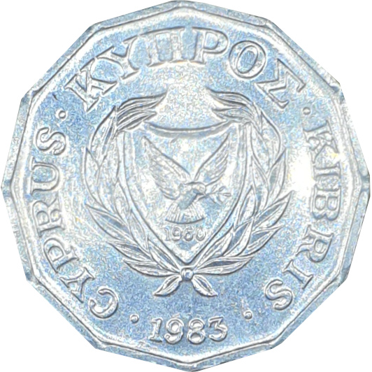 1/2 cent - Shield