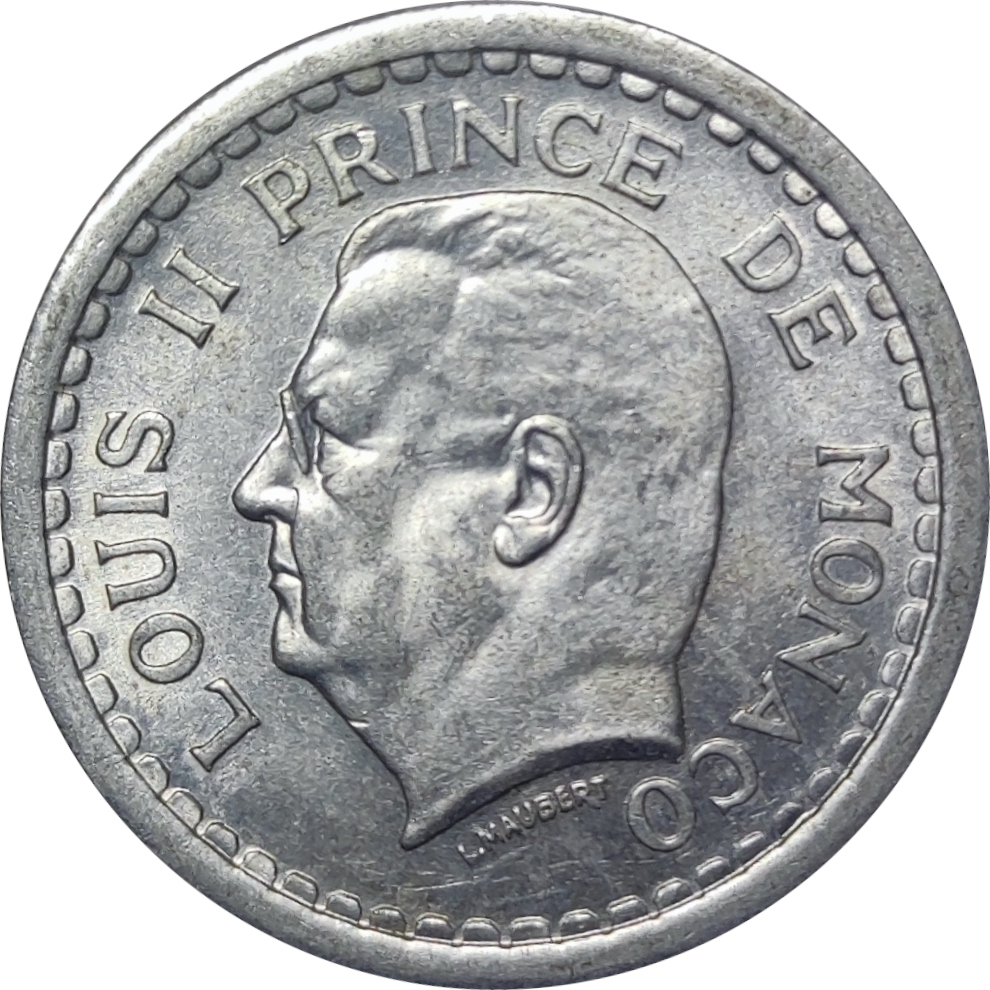 1 franc - Louis II - Aluminium