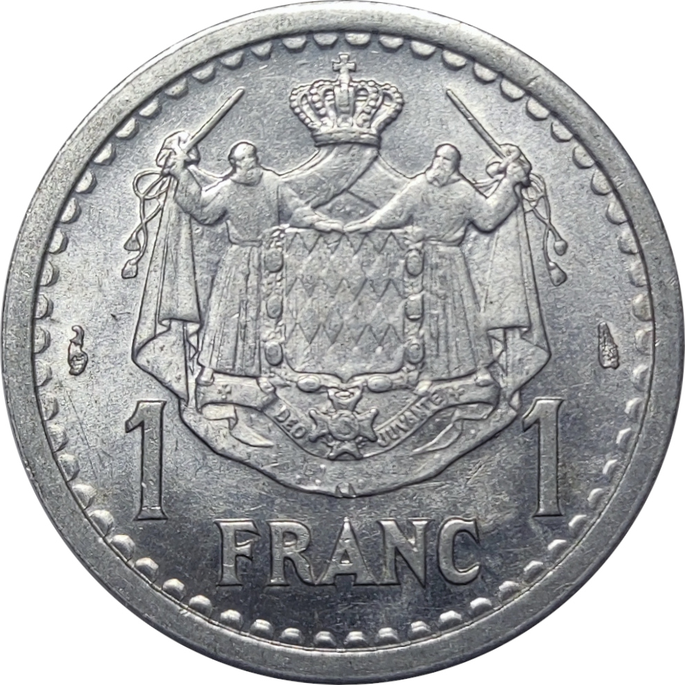 1 franc - Louis II - Aluminium