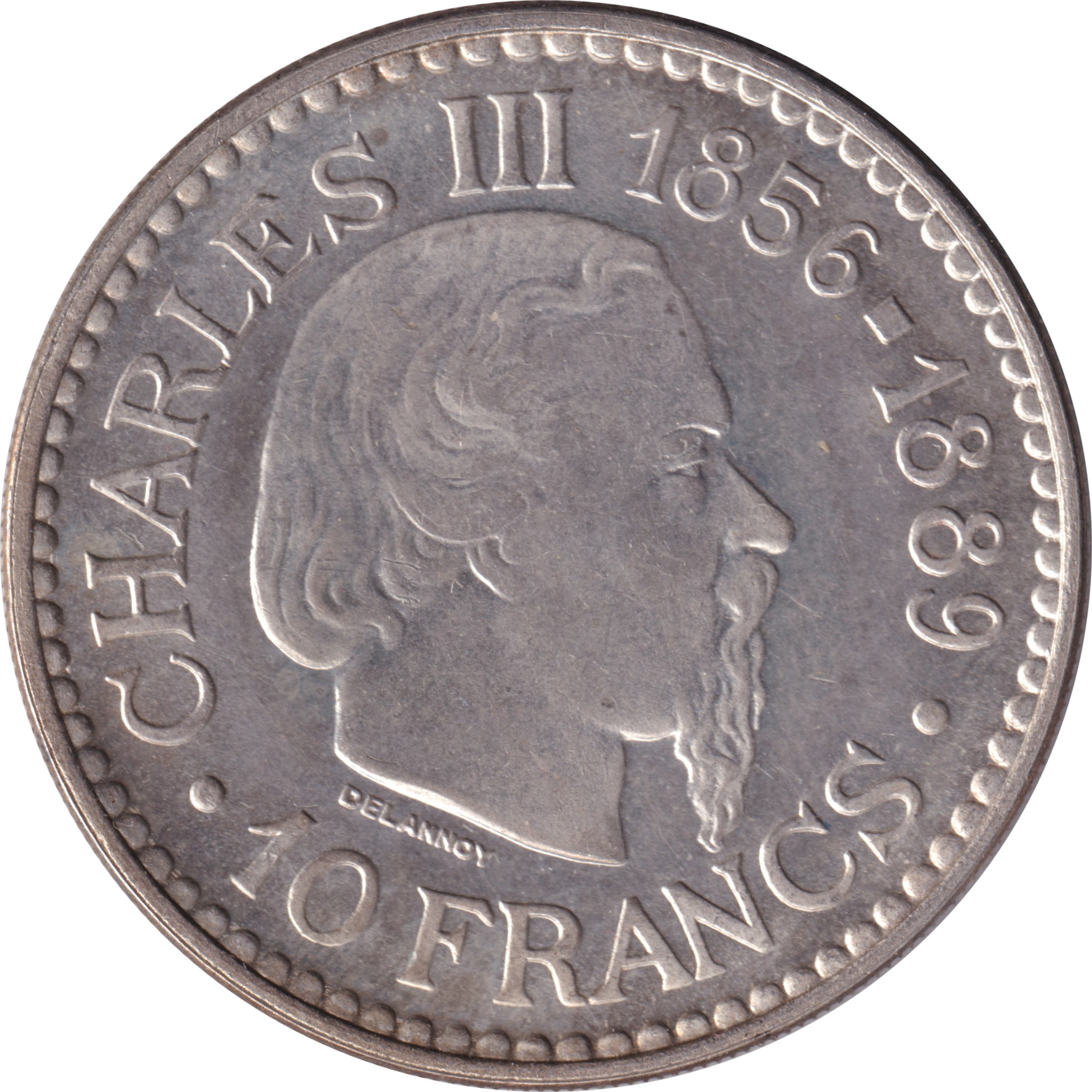 10 francs argent - Charles III