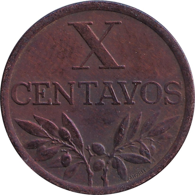 10 centavos - Croix - Type lourd