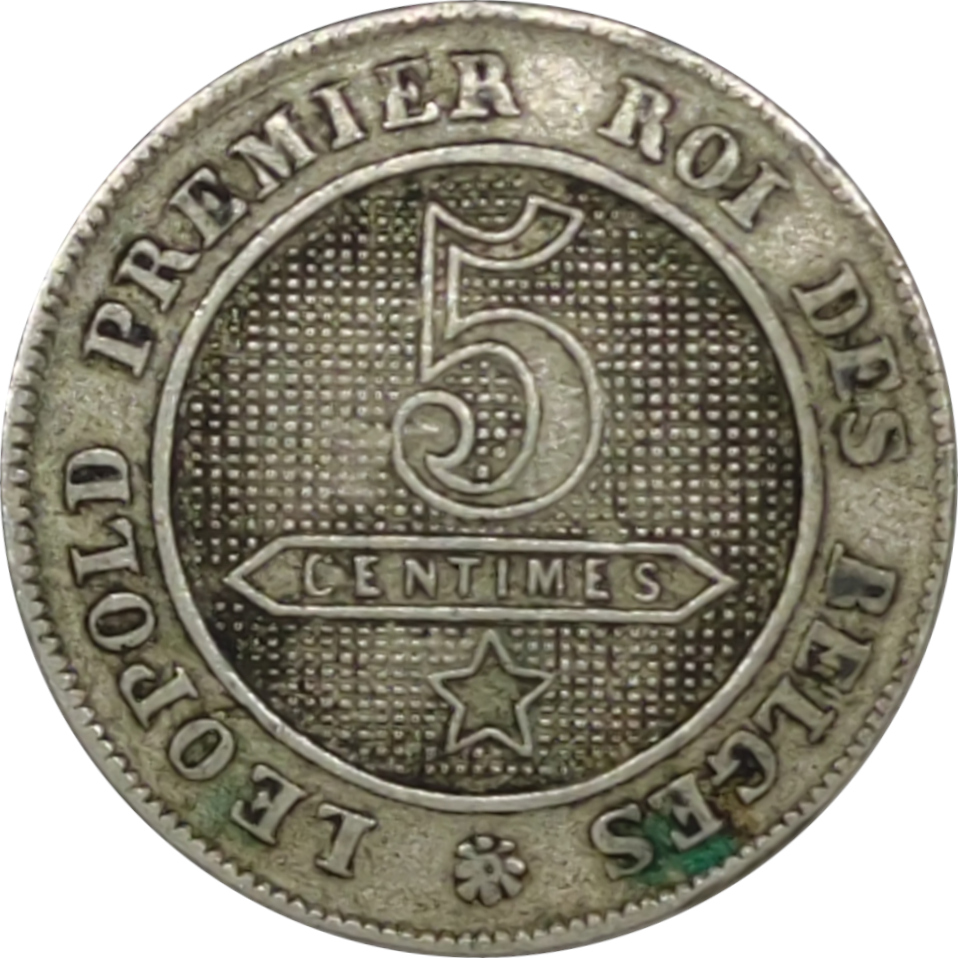 5 centimes - Léopold I - Petit module