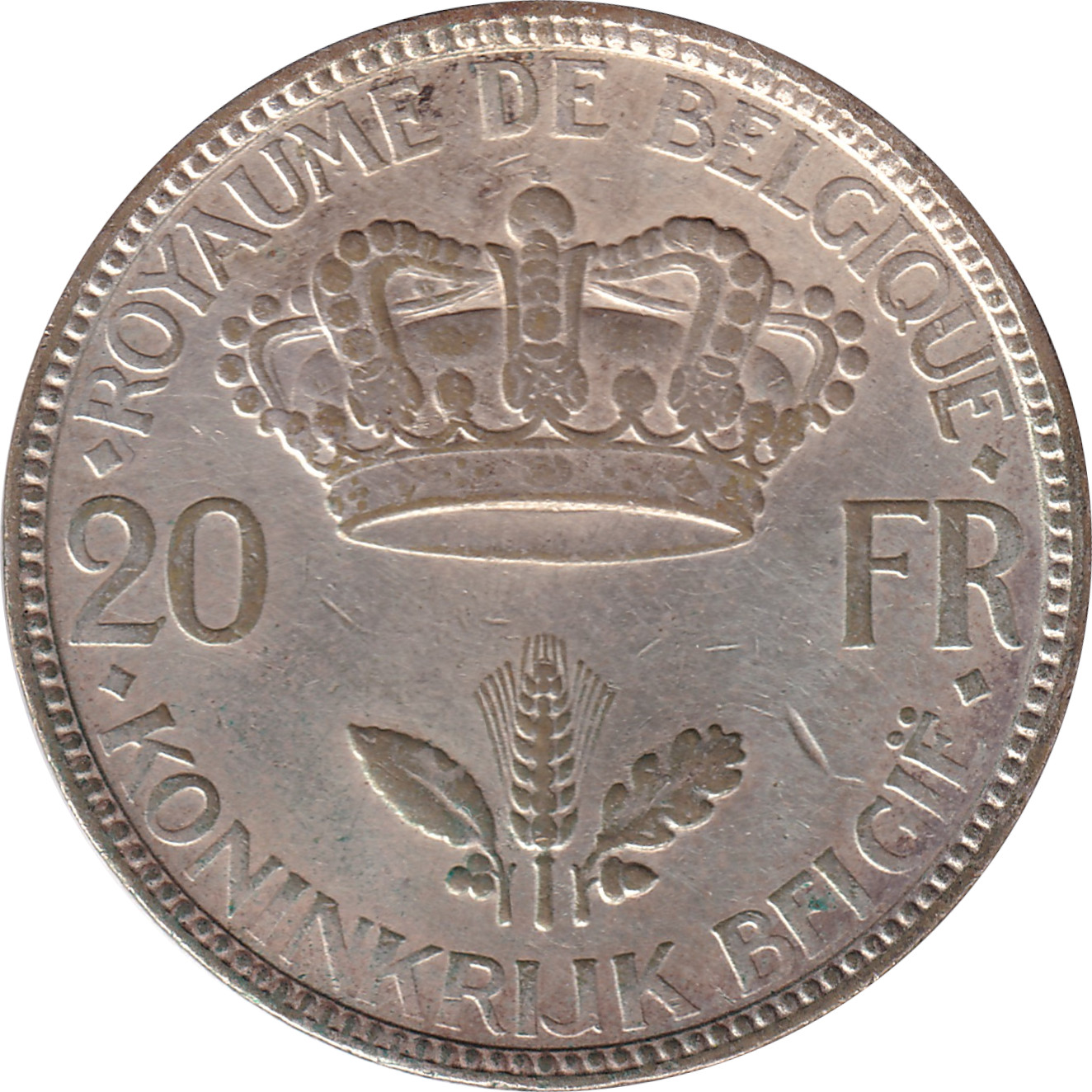 20 francs argent - Léopold III