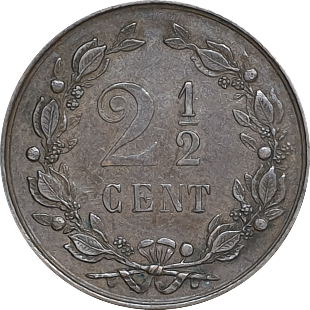 2 1/2 cents - Guillaume III - 17 boucliers