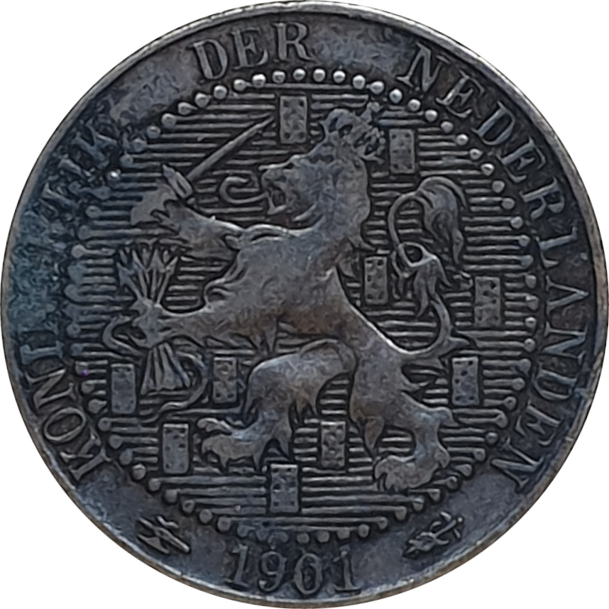 1 cent - Wilhelmina I - 10 boucliers