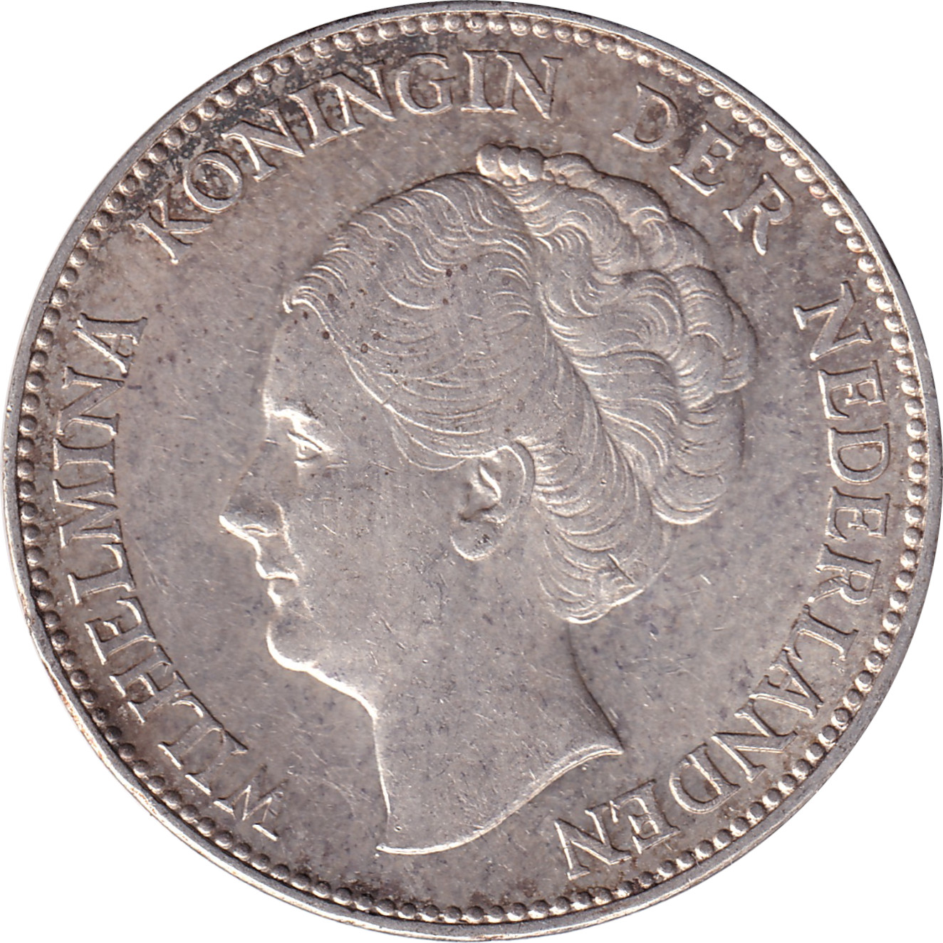 1 gulden silver - Wilhelmina I - Mature head