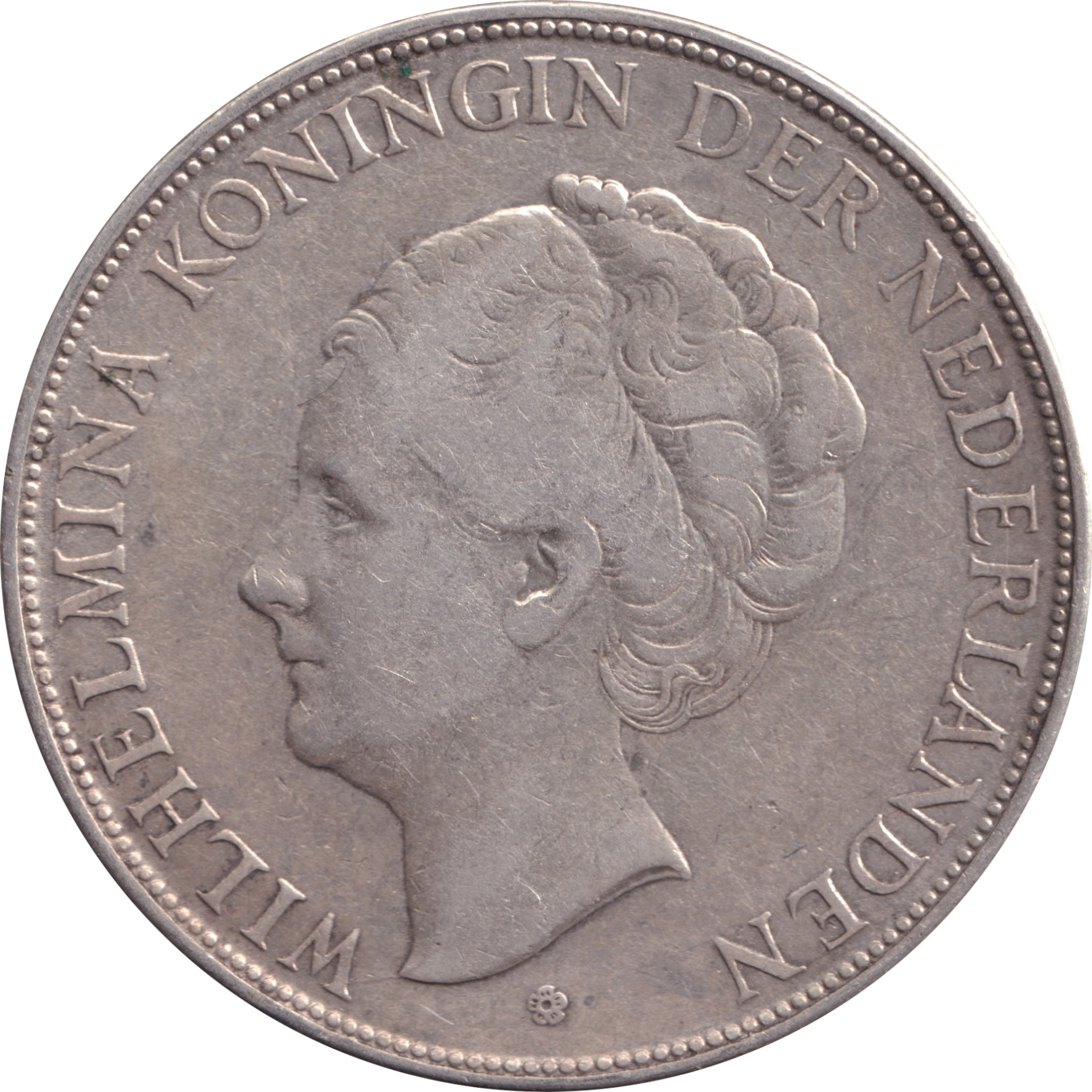 2 1/2 gulden silver - Wilhelmina I - Mature head