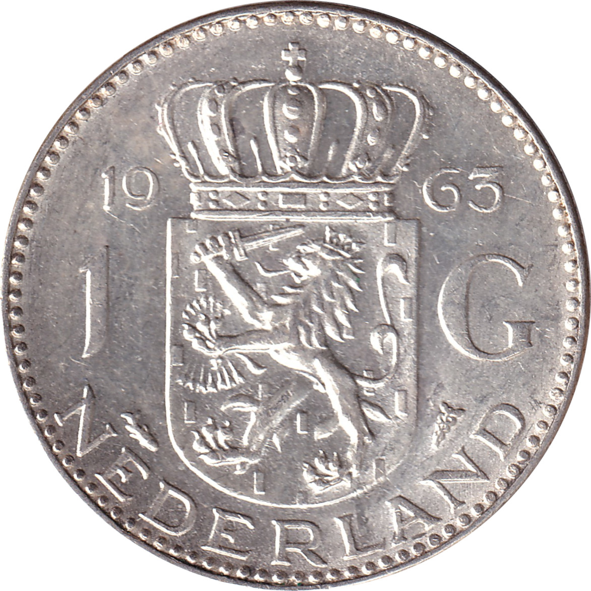 1 gulden silver - Juliana