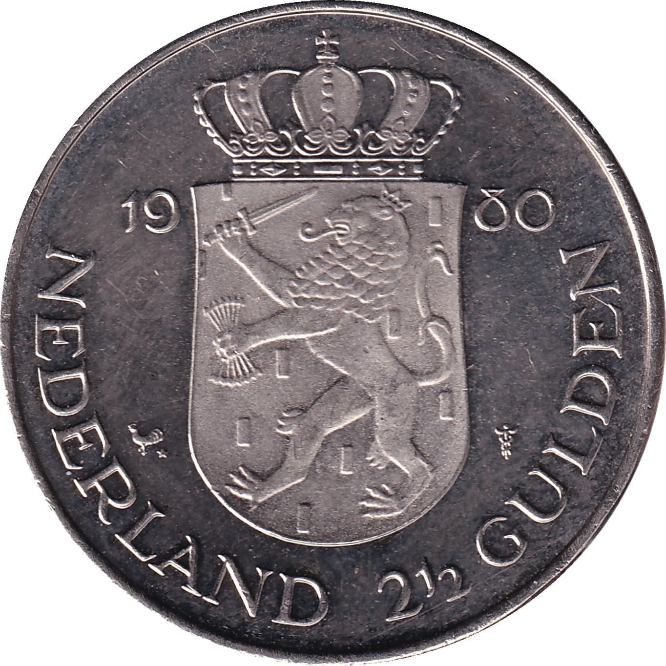 2 1/2 gulden or - Investiture de la Reine