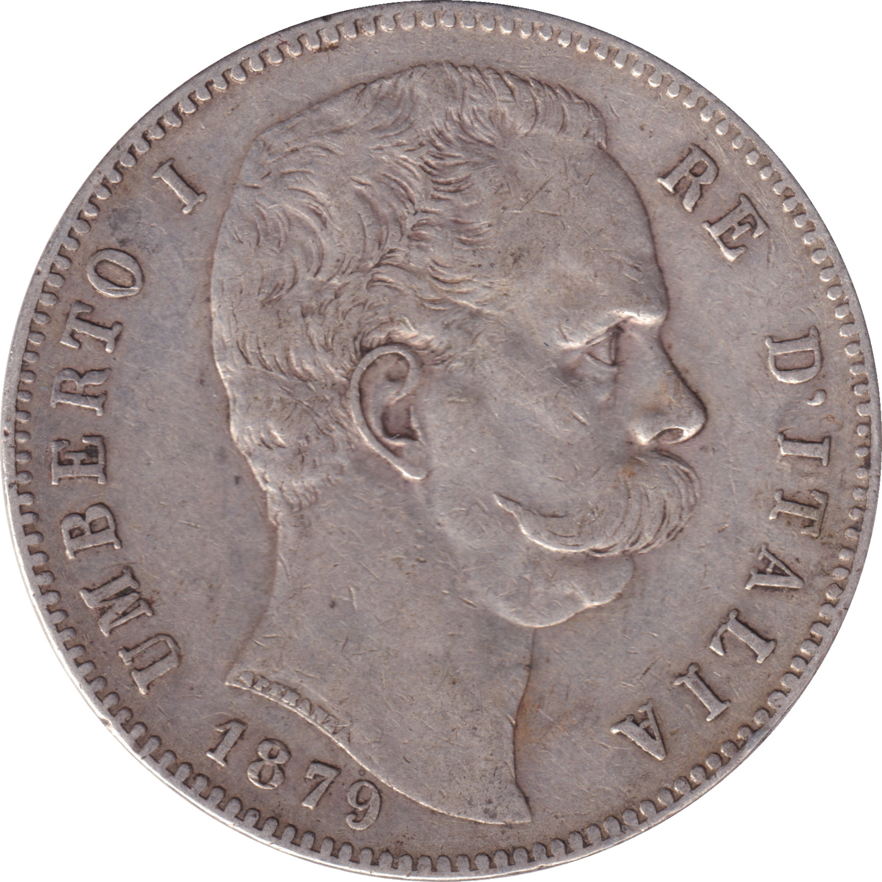 5 lire argent - Umberto I