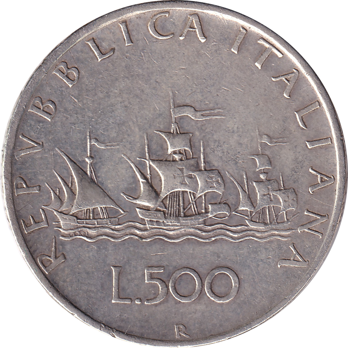 500 lire silver - Bateaux