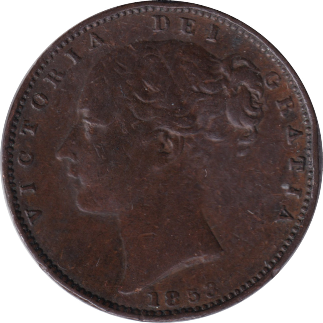 1 farthing - Victoria - Young head