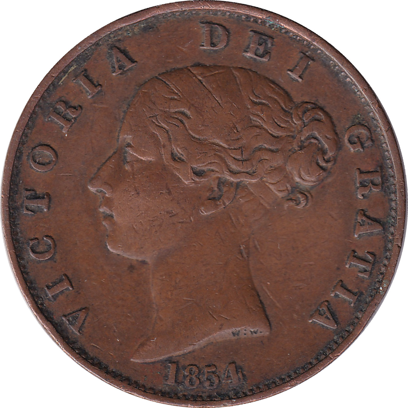 1/2 penny - Victoria - Young head