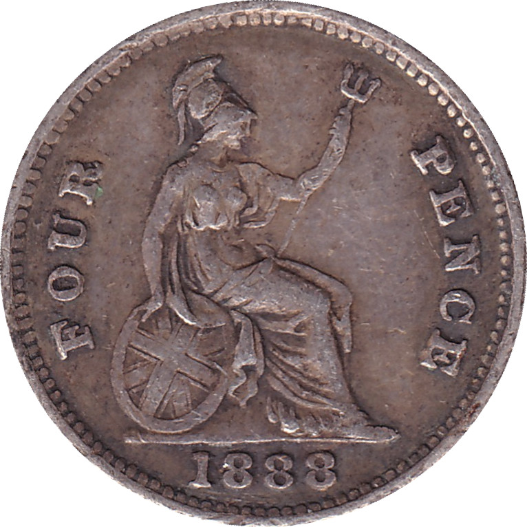 4 pence argent - Victoria - Buste du Jubilé