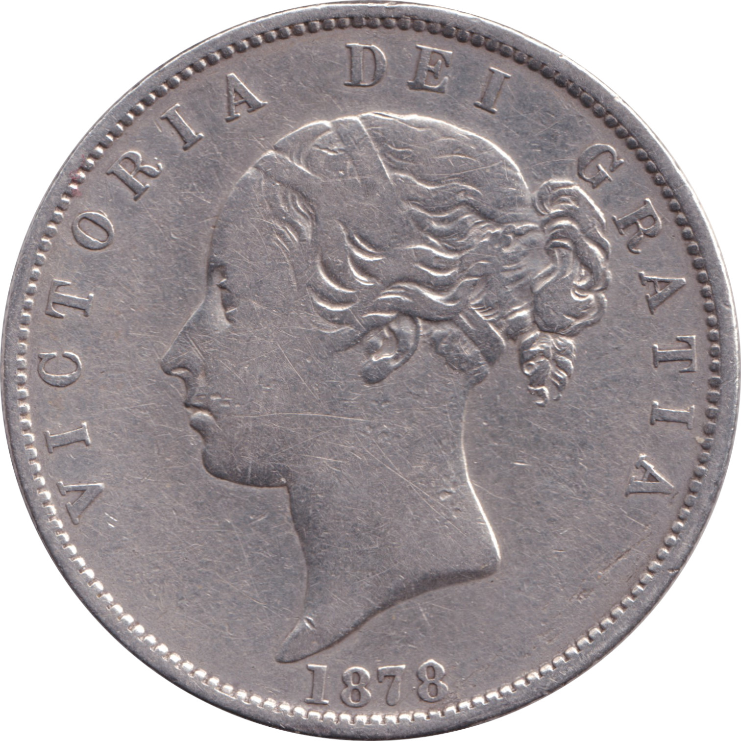 1/2 crown silver - Victoria - Young head